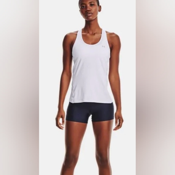 NWT🔥Under Armour Navy Compression Mid Rise Shorty Sz XS - Picture 2 of 10